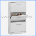 Adjustable shelves metal shoe storage cabinet